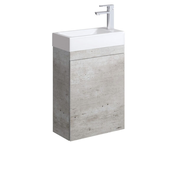 Edge 450 Ensuite Wall-Hung Vanity with Overflow, Industrial