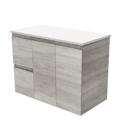 Edge Industrial 900 Wall-Hung Cabinet, Left Hand Drawers