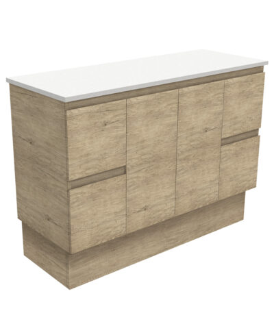Edge Scandi Oak 1200 Cabinet on Kickboard
