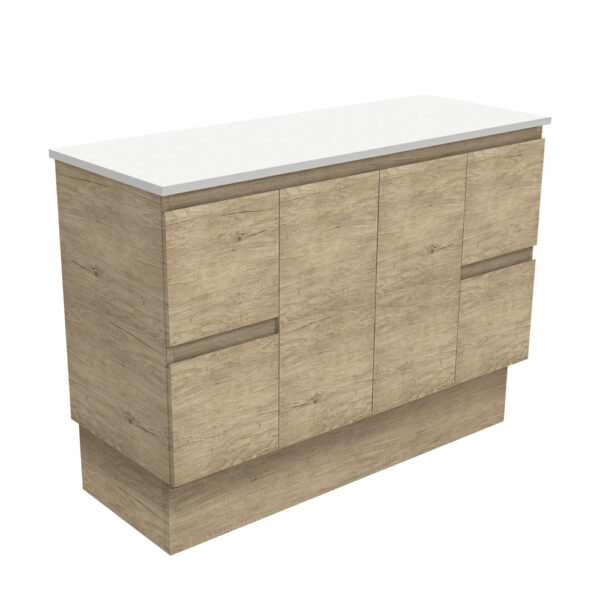 Edge Scandi Oak 1200 Cabinet on Kickboard