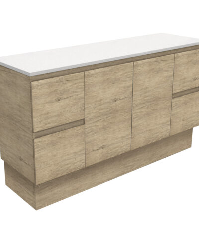 Edge Scandi Oak 1500 Cabinet on Kickboard
