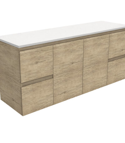Edge Scandi Oak 1500 Wall-Hung Cabinet