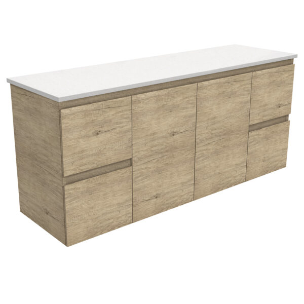 Edge Scandi Oak 1500 Wall-Hung Cabinet
