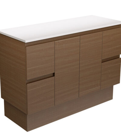 Edge Walnut 1200 Cabinet on Kickboard
