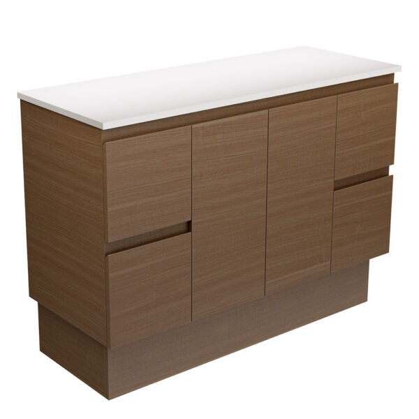Edge Walnut 1200 Cabinet on Kickboard