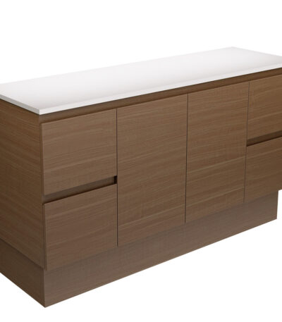 Edge Walnut 1500 Cabinet on Kickboard