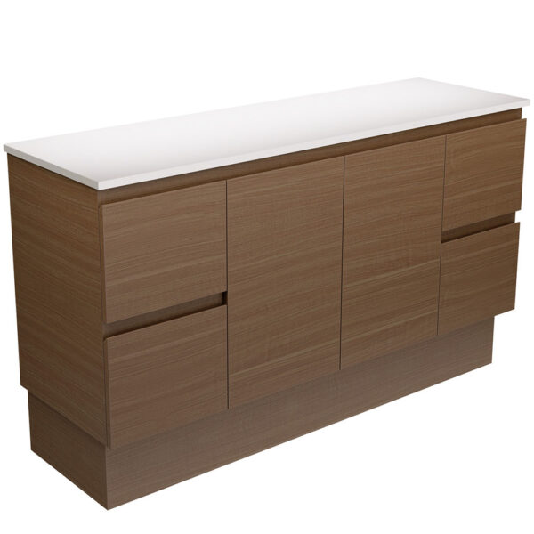 Edge Walnut 1500 Cabinet on Kickboard
