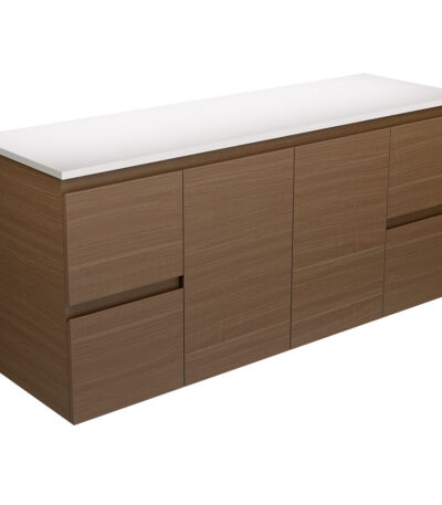 Edge Walnut 1500 Wall-Hung Cabinet