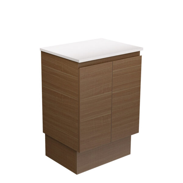 Edge Walnut 600 Cabinet on Kickboard