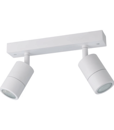 Eglo Fremantle 2 Light Adjustable Outdoor Ceiling Light White