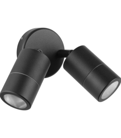 Eglo Fremantle 2 Light Adjustable Outdoor Wall Light Black