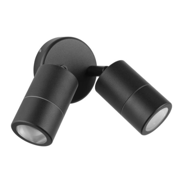 Eglo Fremantle 2 Light Adjustable Outdoor Wall Light Black