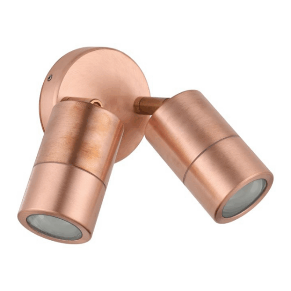 Eglo Fremantle 2 Light Adjustable Outdoor Wall Light Copper