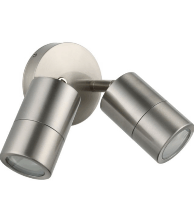 Eglo Fremantle 2 Light Adjustable Outdoor Wall Light Stainless Steel