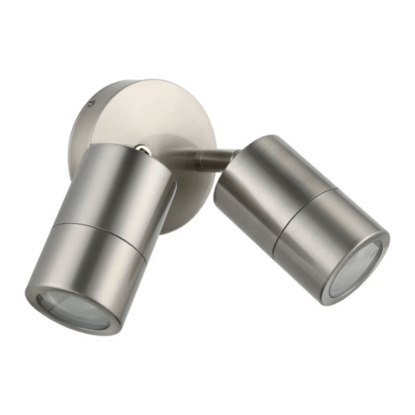 Eglo Fremantle 2 Light Adjustable Outdoor Wall Light Stainless Steel