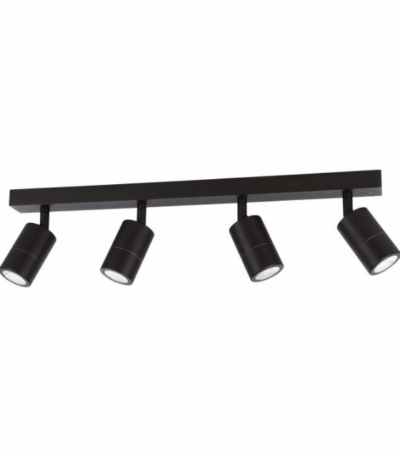 Eglo Fremantle 4 Light Adjustable Outdoor Ceiling Light Black