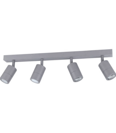 Eglo Fremantle 4 Light Adjustable Outdoor Ceiling Light Silver Grey