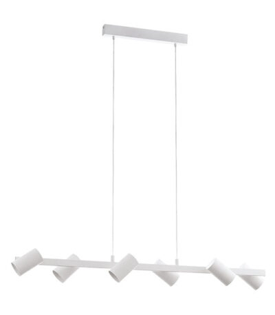 Eglo Gatuela E14 6 Light Pendant White