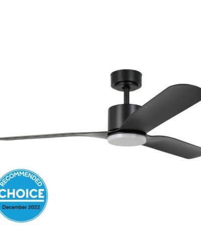 Eglo Iluka 52 Inch DC Fan 18W LED Tri-Col Black