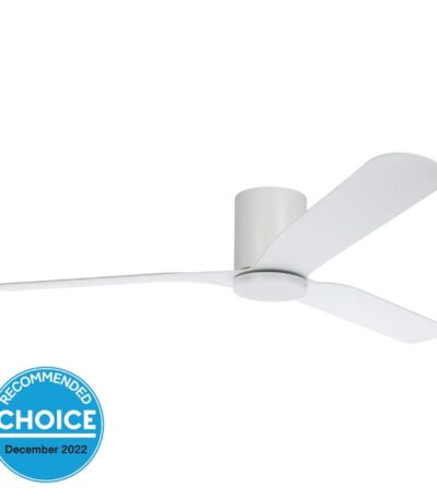 Eglo Iluka 60 Inch DC Fan 18W LED Tri-Col White Hugger