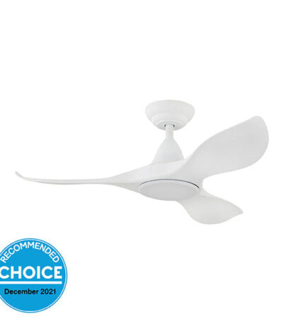 Eglo Noosa 40in 101cm DC Ceiling Fan with 18W LED CCT Light - White