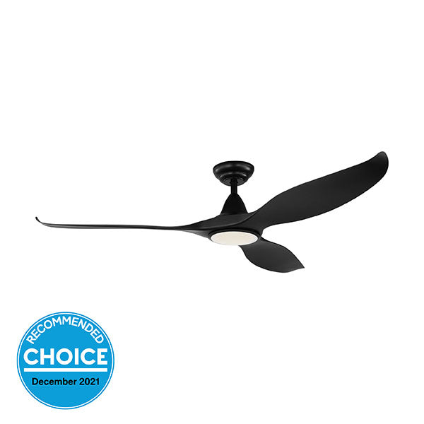 Eglo Noosa 60in 152cm DC Ceiling Fan with 18W LED CCT Light - Black