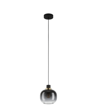 Eglo Oilella Sonstige Pendant Light Black Grey Glass