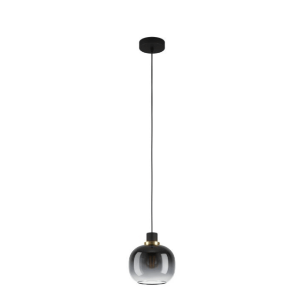 Eglo Oilella Sonstige Pendant Light Black Grey Glass