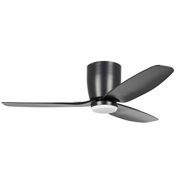 Eglo Seacliff 44in 112cm DC Ceiling Fan with 15W LED CCT Light - Black