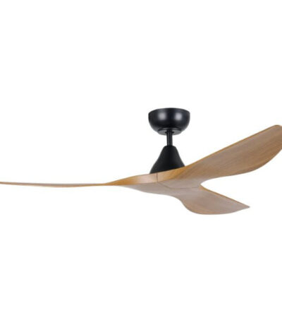 Eglo Surf 52in 132cm Ceiling Fan - Black with Teak Finish