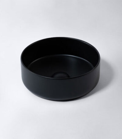 Eight Quarters Amaroo Circle Mini 310mm Above Counter Basin - Matte Black