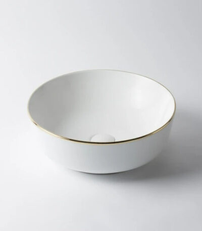 Eight Quarters Kensington Circle Gold Rim Basin