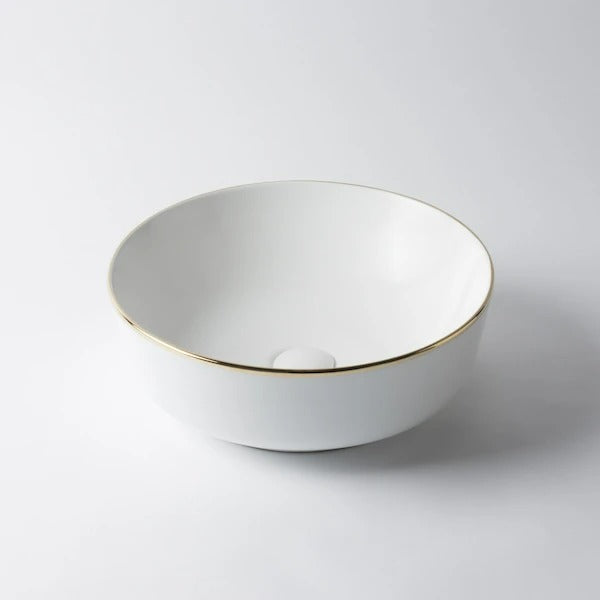Eight Quarters Kensington Circle Gold Rim Basin