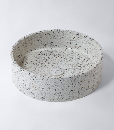 Eight Quarters Terrazzo 390mm Circle Above Counter Basin - Como