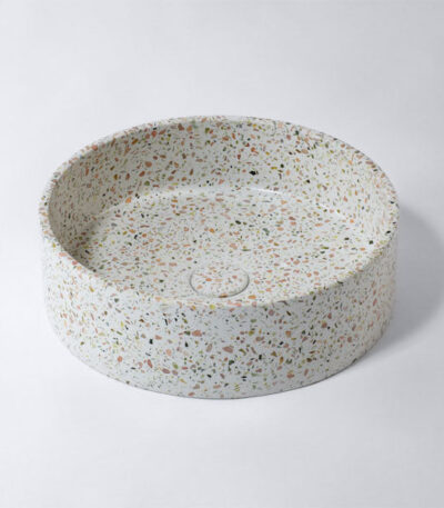 Eight Quarters Terrazzo 390mm Circle Above Counter Basin - Siena