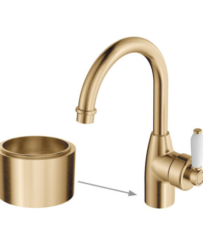 Eleanor 30mm Base Riser for Basin Mixers, Urban Brass