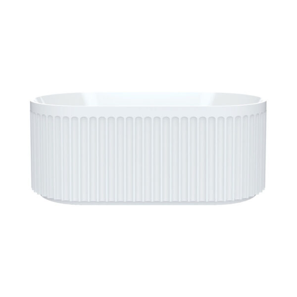 Eleanor Fluted Freestanding Acrylic Bath, 1500mm