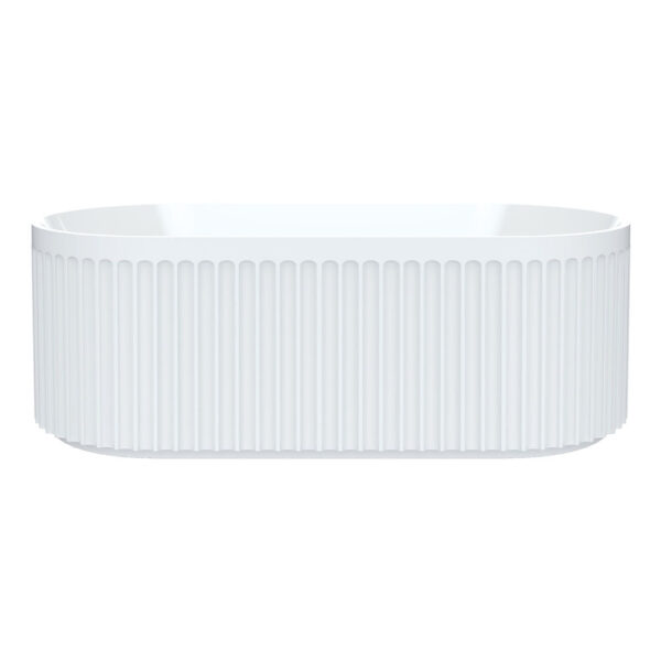 Eleanor Fluted Freestanding Acrylic Bath, 1700mm