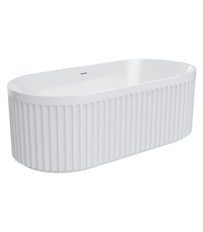 Eleanor Freestanding Acrylic Bath with Overflow, 1700mm