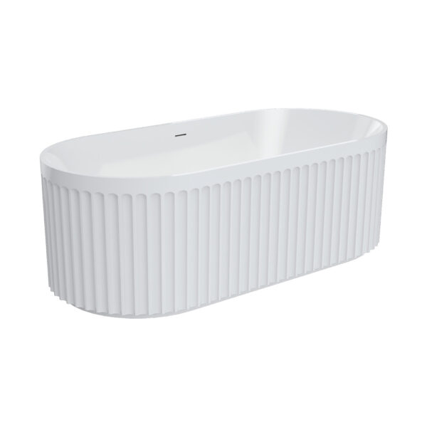 Eleanor Freestanding Acrylic Bath with Overflow, 1700mm