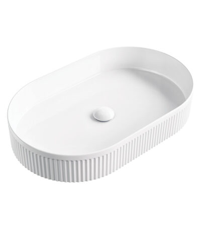 Eleanor Oval Above Counter Fluted Basin