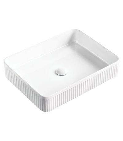 Eleanor Rectangular Above Counter Fluted Basin