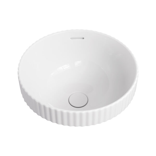 Eleanor Round Semi-Inset Basin, Gloss White