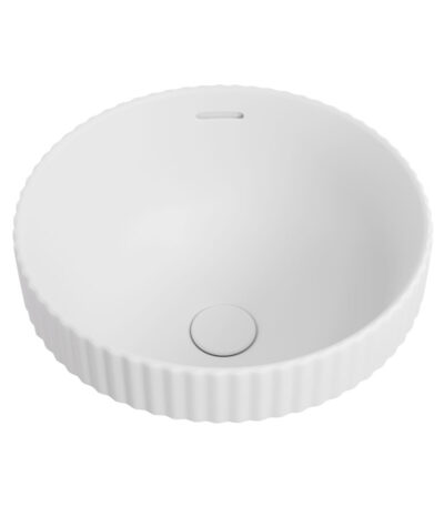 Eleanor Round Semi-Inset Basin, Matte White