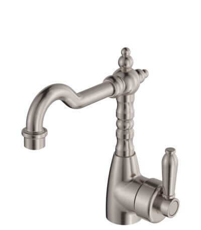 Eleanor Shepherds Crook Basin Mixer, Brushed Nickel / Brushed Nickel