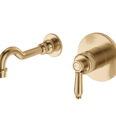 Eleanor Wall Basin/Bath Mixer Set, Urban Brass / Urban Brass
