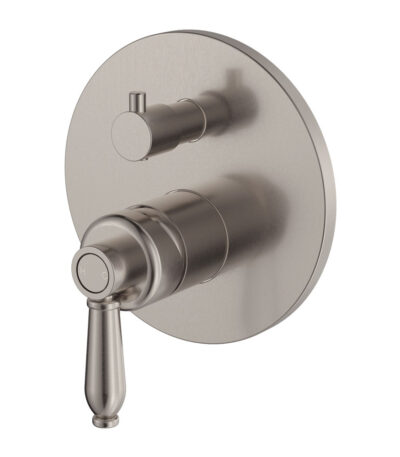 Eleanor Wall Diverter Mixer, Brushed Nickel / Brushed Nickel