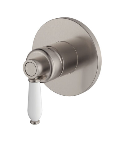 Eleanor Wall Mixer, Brushed Nickel / Ceramic
