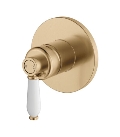 Eleanor Wall Mixer, Urban Brass / Ceramic