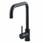Electroplated Brass Matte Black Swivel Spout Kitchen Mixer Tap | OX1027.KM